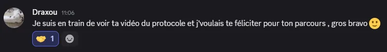 Message d'un joueur