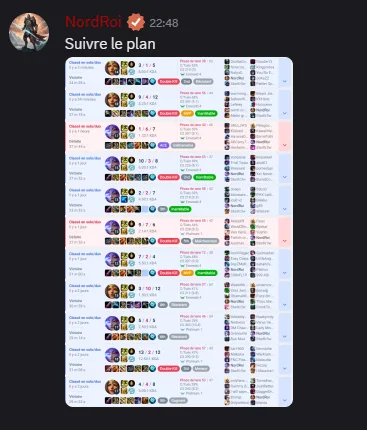 Message d'un joueur