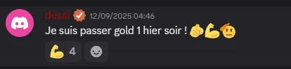Message d'un joueur