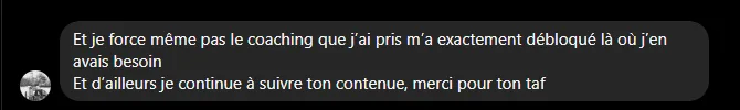 Message d'un joueur